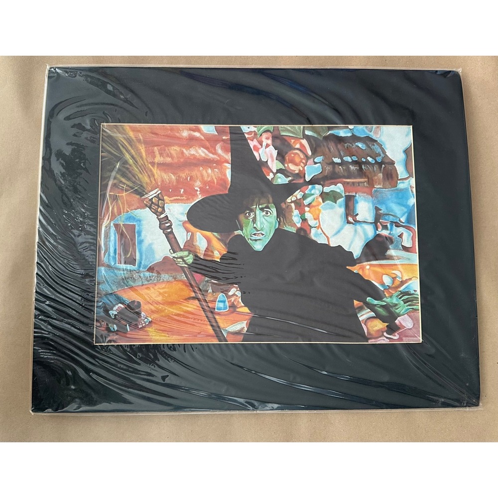 Wizard of Oz Wicked Witch of the West Art Print Matted 16x20 Movie Decor